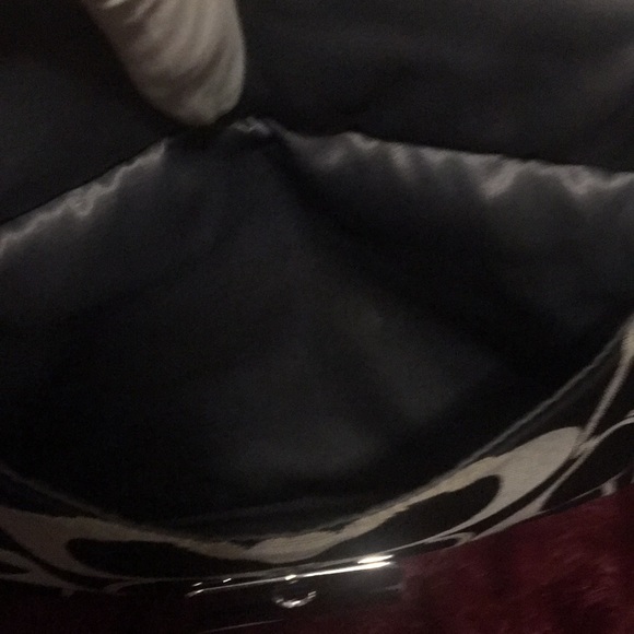 Gray and Black Coach hobo bag - Picture 5 of 11